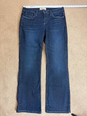 Sz 14 EUC Silver Jeans Women’s Dark Blue Flare Jeans 14/31L curvy mid boot cut